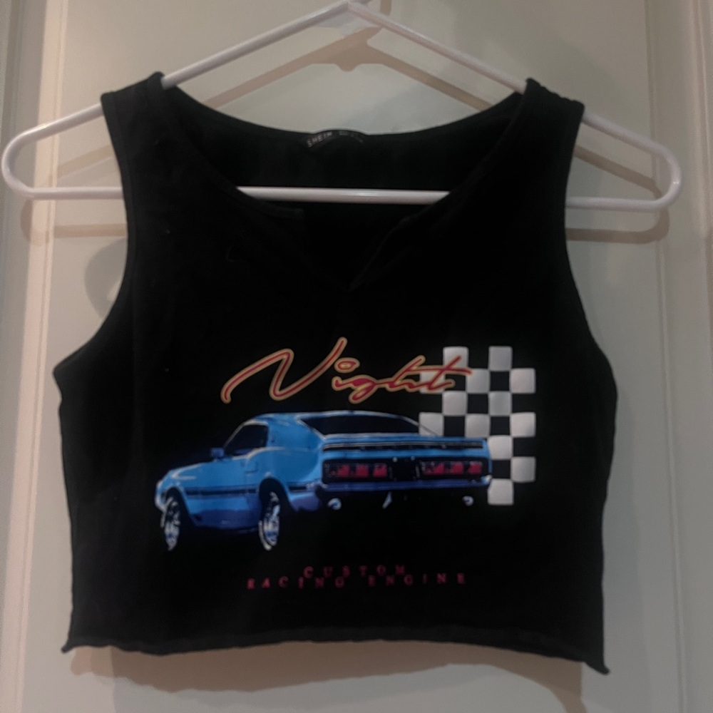 SHEIN “Night Custom Racing Engine” Tank Top